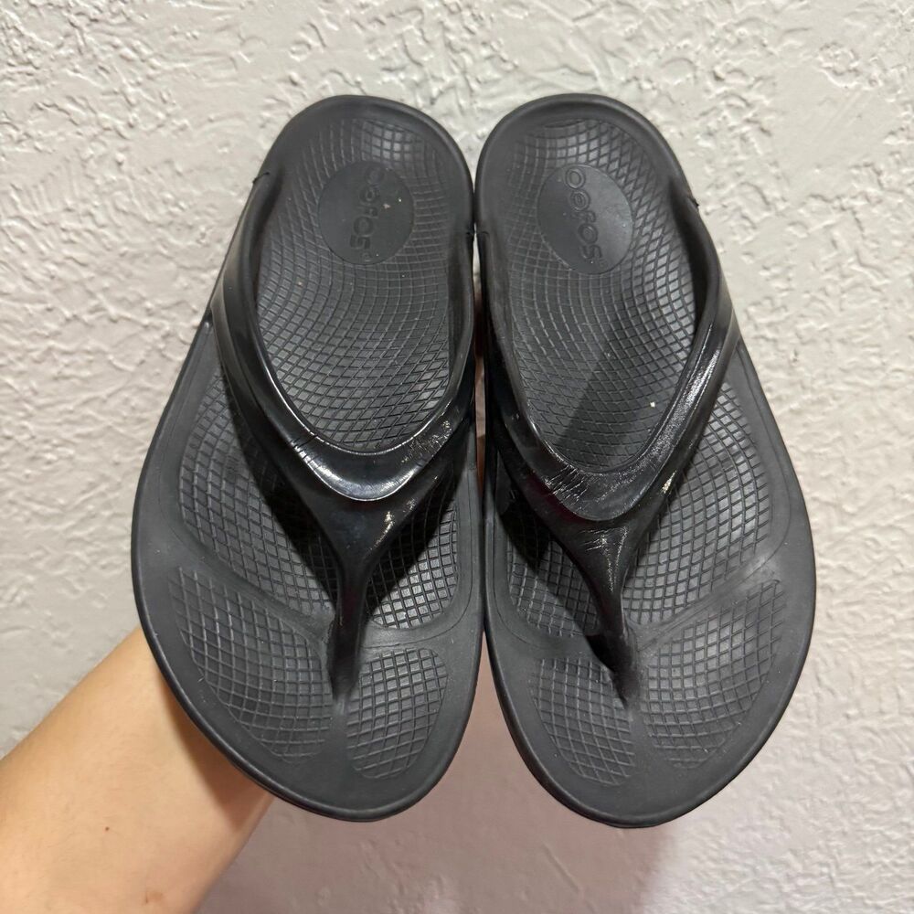 OOFOS Recovery Slides Woman’s 6 Black